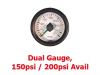 Air Pressure 200psi Gauge Only with 2-Needles. No Fittings