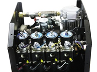 Plug and Play 12.5" X 13.5" X 9" 3/8" 150psi AIR-ENGINE, DC7500, no tank, Circuit Breaker Kit,Gauges