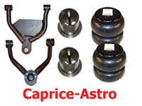 1984-2006 CHEVROLET ASTRO,SAFARI Upper and Lower Control Arms with Bags and Mounts (Set)