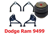 1994-2001 DODGE R1500 Upper and Lower Control Arms with Bags and Mounts (Set)