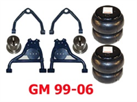 2001-2007 CHEV TAHOE,SUB,YUK,AVAL,ESCL,DEN Upper Control Arms with Bags and Top Frame Mounts (Set)