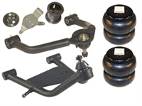 1988-1999 CHEVROLET C25,C35 Upper and Lower Control Arms with Bags and Mounts - With X-Shaft (Set)