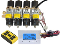 1/2" 3-Position 300psi, 15mm (5/8") Orifice 160watt coil, 300psi 8-Cyl Air-Engine WITH, Digital Gau