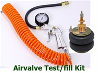 4 Inflation Valves and Filler hose with Gauge