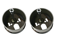 Bag Brackets Upper Bag Cups, Specify How Tall (Pair)