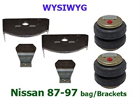 Nissan 87-97 Upper/Lower Bag Brackets With Bags (Pair)
