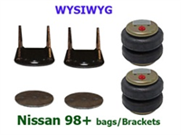 Nissan 98Up Upper/Lower Bag Brackets With Bags (Pair)