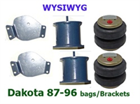 Dakota87-96 Upper/Lower Bag Brackets With Bags (Pair)