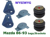 Mazda 86-93 Upper/Lower Bag Brackets With Bags (Pair)