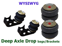 Bag Brackets Deep Drop Weldon For Mini Trucks With Bags (Pair)