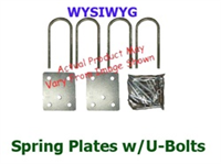 Bag Brackets Spring Plates For 2.00" Leafs With U-Bolts