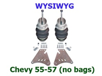 Bag Brackets Only Front Tri-five (no bags)