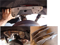 C-Sections, 4 pieces Frame Notches Chevy Colorado (Pair) Note: Bolton or Weldon, Hardware NOT inclu