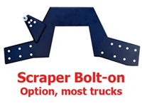 C-Sections, Frame Notches Bridge Scraper Bolt-on Most Trucks (Pair) Note: Bolton or Weldon, Hardwar