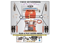 2001-2006 Acura MDX, Pilot Complete Air Suspension Kit System F=STRUT,R=BAG/BRACKET