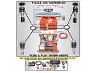 1998-2006 Alpha Romeo Alpha 166 Complete Air Suspension Kit System F=STRUT,R=AIRSLEEVE 110 LOOP/LOO
