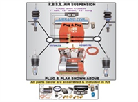 1990-1998 Audi A6, 100, 200, S4, S6, Quattro Complete Air Suspension Kit System F=STRUT CARTRID45MM/