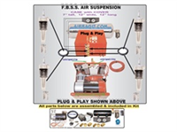 2000-2005 Audi A6 Allroad Only Complete Air Suspension Kit System ALLROAD ONLY W/BILLET TOP MOUNT