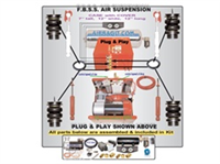 1989-1998 Suzuki Sidekick Complete Air Suspension Kit System F=BAG/BRACKET, R=BAG/BRACKET