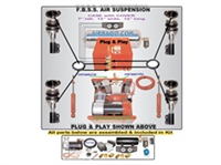 1986-1991 Cadillac Eldorado, Seville Complete Air Suspension Kit System F=STRUT CUSTOM,R=TRANSVERSE
