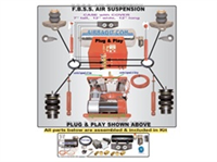 2001-2006 Chevrolet Denali, Tahoe, Yukon, Suburban, Avalanche Complete Air Suspension Kit System F=C
