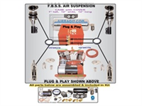 1995-2006 Chevrolet Cavalier, Sunfire Complete Air Suspension Kit System F=STRUT,R=CYLINDER ONLY NO