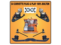 1988-1996 Chevrolet Corvette C4 Complete Air Suspension Kit System F=CUSTOM LOWER ARMS/BILLET BRACKE