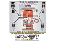 1994-2002 Seat Ibiza, Cordoba, Golf III Complete Air Suspension Kit System F=STRUT,R=AIRSLEEVE 2WD G