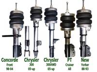 1998-2004 Chrysler Concorde, 300M, Intrepid Front Air Suspension Kit F=STRUT, FRONT AXLE