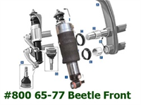1965-1977 Volkswagen Beetle Front Air Suspension Kit F= 800BAGS, R= 800 BAG FRONT AXLE