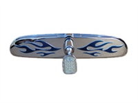 Blue Flame Stainless Chrome RearView Mirror