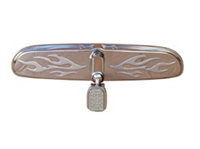 Silver Flame Stainless Chrome RearView Mirror