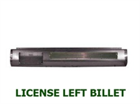 (HHH) Steel Rollpan FLEETSIDE License Offset Left/Billet