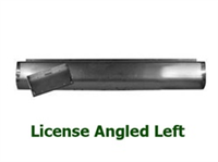(Q) Steel Rollpan FLEETSIDE License Angled On Left