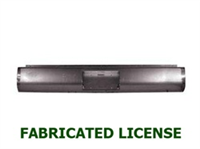 (H) Steel Rollpan FLEETSIDE License Only Fabricated Raw