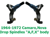 1967-69 Z2210 2" Spindles for OEM Brakes, A/F/X Body Midsize, Nova/Camaro/Firebird