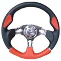 K10D Red/Black/Chrome Center 6-Hole